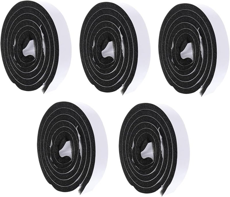 Balacoo 5 Sets Self Adhesive EVA Door Window Seal Strip Windproof Noise Reduction - Image 1